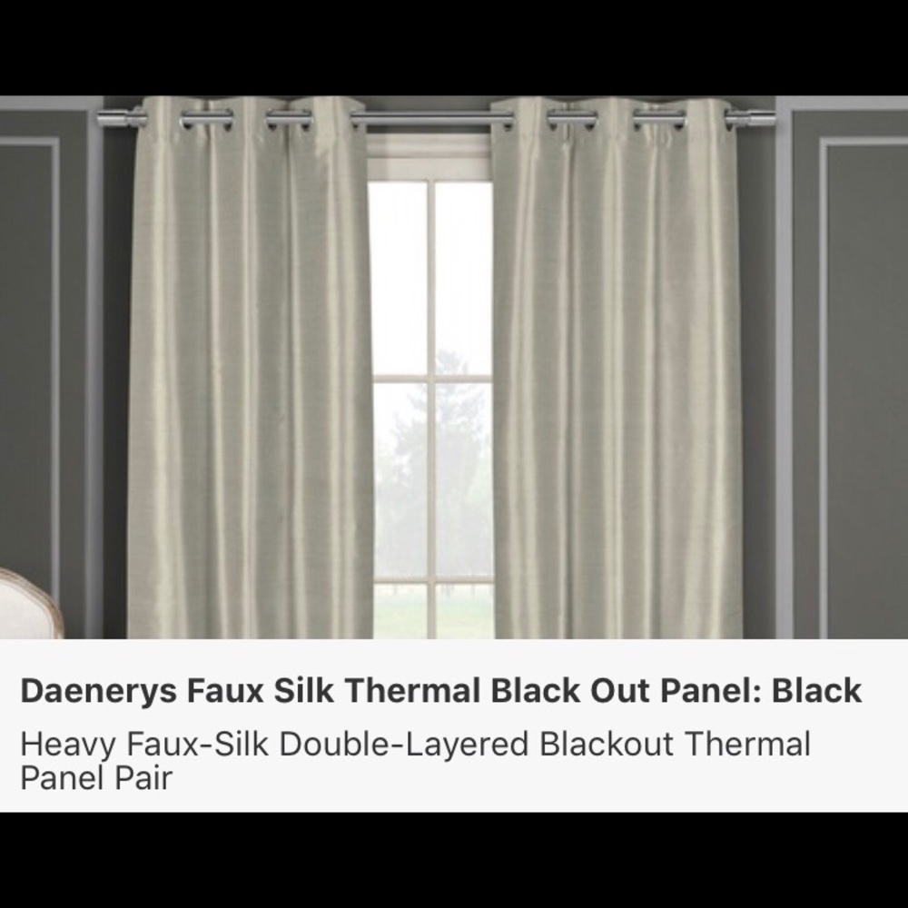 Black Thermal black out panels